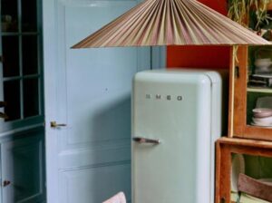 Lampa wisząca Plisse zielona HKliving