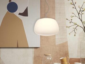 Lampa wisząca Sapporo biała/piaskowa It’s About RoMi