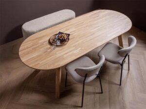 Ławka tapicerowana Jacob naturalna Woood