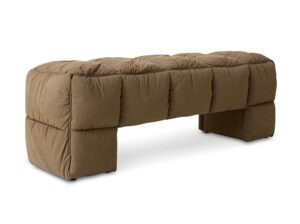 Ławka tapicerowana Puffy oliwkowa HKliving