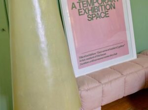 Ławka tapicerowana Puffy różowa HKliving