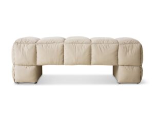 Ławka tapicerowana Puffy żwirkowa HKliving