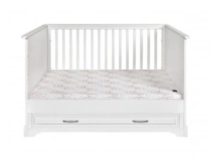 Łóżeczko 70x140 z funkcją tapczanika Melody białe Novelies