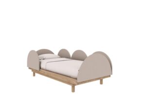 Łóżko łóżeczko 70x140 cm Bloom Wood Luck
