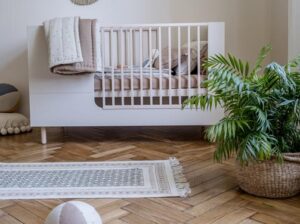 Łóżeczko 70×140 z opcją sofy oraz tapczanika River piaskowy beż Wood Luck