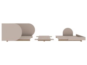 Łóżko 90×170 cm Bloom Wood Luck