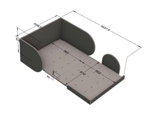 Łóżko 90×170 cm Bloom Wood Luck