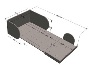 Łóżko 90×170 cm Bloom Wood Luck