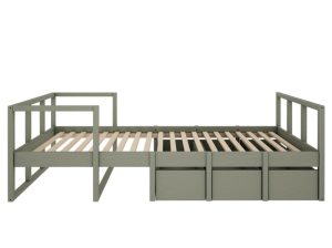 Łóżko 90×200 cm Tweens eukaliptus Wood Luck