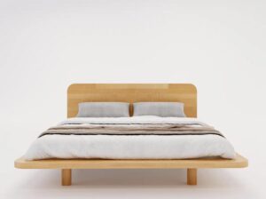 Łóżko lewitujące bukowe Japandic naturalne Skandica