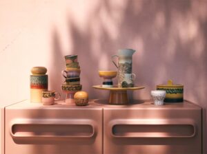 Mała komoda Space różowa HKliving