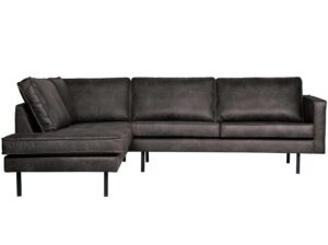 Narożnik Rodeo czarny ekoskóra Woood