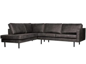 Narożnik Rodeo czarny ekoskóra Woood