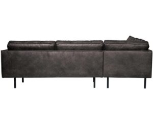 Narożnik Rodeo czarny ekoskóra Woood