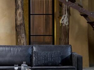 Narożnik Rodeo czarny ekoskóra Woood