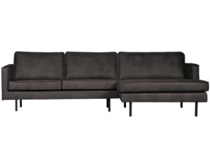 Narożnik Rodeo lounge czarny ekoskóra Woood