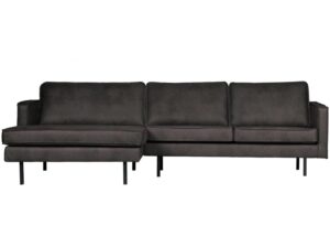 Narożnik Rodeo lounge czarny ekoskóra Woood