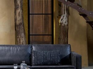 Narożnik Rodeo lounge czarny ekoskóra Woood