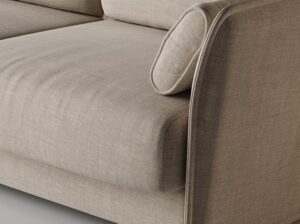 Narożnik z funkcją spania 266 cm Ravioli Absynth