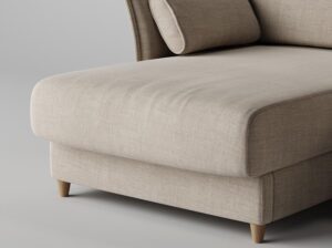 Narożnik z funkcją spania 266 cm Ravioli Absynth