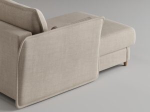 Narożnik z funkcją spania 266 cm Ravioli Absynth