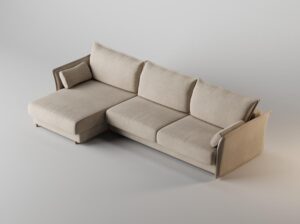 Narożnik z funkcją spania 286 cm Ravioli Absynth