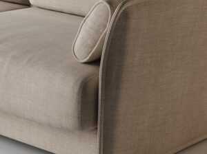 Narożnik z funkcją spania 286 cm Ravioli Absynth