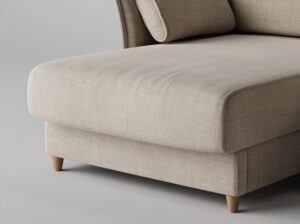 Narożnik z funkcją spania 286 cm Ravioli Absynth