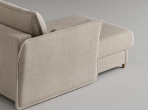 Narożnik z funkcją spania 286 cm Ravioli Absynth