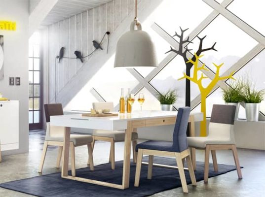 Nowoczesne krzesła tapicerowane w stylu skandynawskim. Świetnie współgrają w eleganckim oraz we wnętrzu z odrobiną szaleństwa. Komfortowe