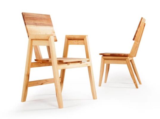 Krzesła z liteo drewna 