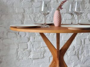 Okrągły stół jadalniany JUBI dąb 90cm Ragaba