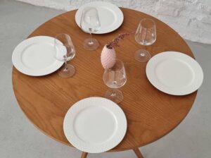 Okrągły stół jadalniany JUBI dąb 90cm Ragaba