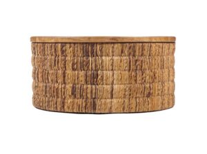 Okrągły stolik kawowy Magani Abaca naturalny Bazar Bizar