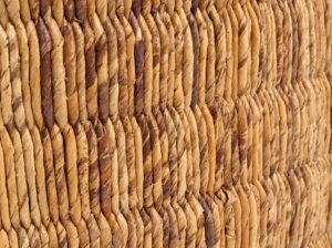 Okrągły stolik kawowy Magani Abaca naturalny Bazar Bizar