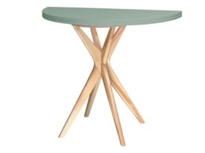 Półokrągły stół rozkładany JUBI 90 cm szałwiowy Ragaba