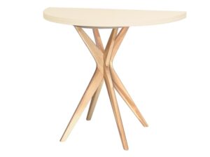 Półokrągły stół rozkładany JUBI 90 cm wapień Ragaba