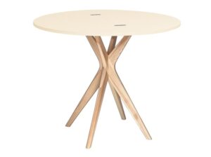 Półokrągły stół rozkładany JUBI 90 cm wapień Ragaba