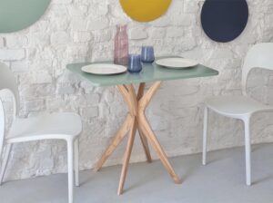 Prostokątny stół JUBI 55x80cm szałwiowy Ragaba