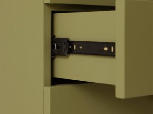 Przestronna szafka z szufladami zielona HKliving