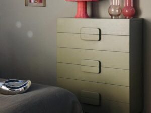 Przestronna szafka z szufladami zielona HKliving