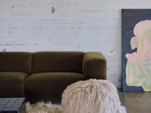 Pufa Shabby beżowa HKliving
