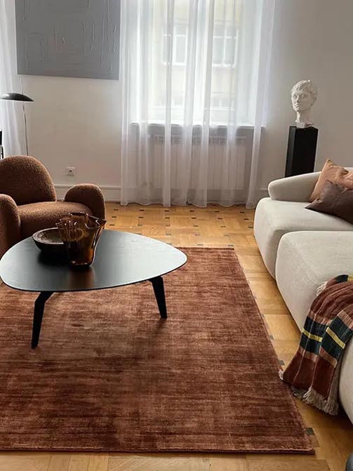 Rdzawy dywan gładki Imperial Desert Rust 5156 Carpets & More