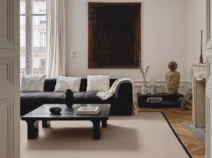 Ręcznie tuftowany dywan wełniany Laila Beige Black 5010 Carpets & More