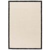 Ręcznie tuftowany dywan wełniany Laila White Black 5049 Carpets & More