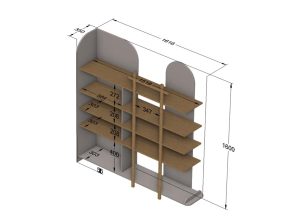 Regał Bloom Wood Luck