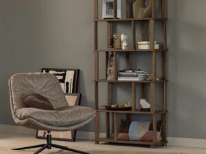 Regał drewniany Riss dębowy Woood