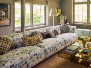 Sofa Flake w kwiaty element lewy HKliving