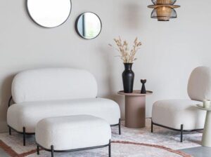 Sofa Polly ivory teddy White Label Living