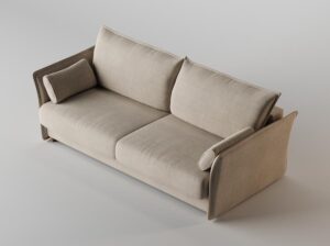 Sofa rozkładana trzyosobowa Ravioli Absynth